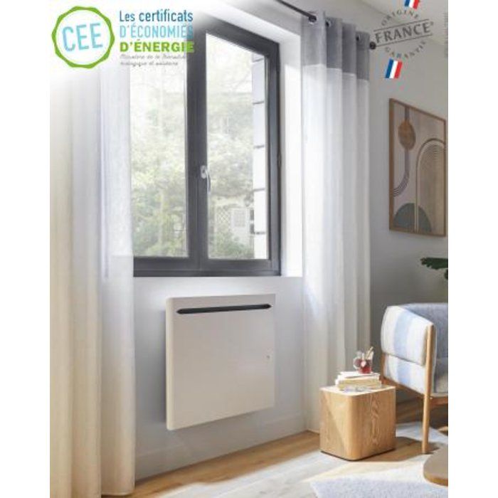 Radiateur chaleur douce INTUIS - Sensual - 2000W - Blanc - Horizontal - NEM2487SEEC